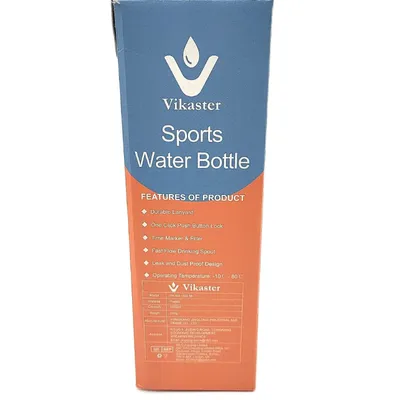 Produktbild von Vikaster Sport trinkflasche, Trinkflasche 1500ml, Trinkflasche fitness, Trinkflasche Kohlensäure Geeignet, Trinkflasche auslaufsicher, Sportflasche für Fitness, Outdoor