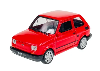 Produktbild von Welly Fiat 126P Rot 1:43 Die Cast Metall Modell im Kasten 44022