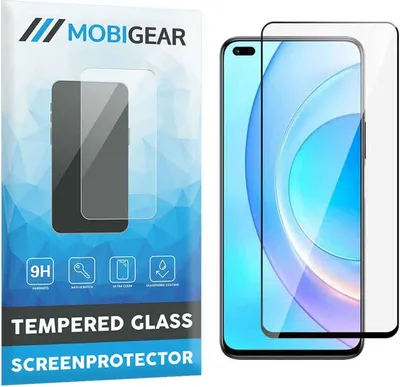Produktbild von Mobigear Premium  HONOR 50 Lite Panzerglas Gehärtetes Glas Displayschutz - Hüllenfreundlich - Schwarz