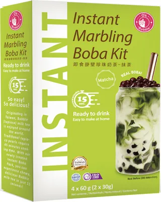 Produktbild von Os Bubble Instantný bublinkový čaj so zeleným sladeným čajom matcha 240g