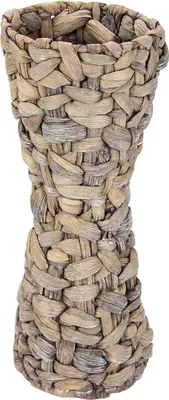 Produktbild von Famanu Wasserhyazinthe Vase handgefertigt - für Kunstblumen und Pampasgras