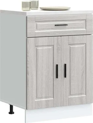 Produktbild von "2026 Promotion" Küchenunterschrank - Sideboard Küche - Porto Grau Sonoma Holzwerkstoff - Mehrzweckschrank CC31329