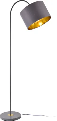 Stojacia lampa Toledo 173cm 1xE27 Stojacia lampa Otočná stojaca lampa Kovová sivá
