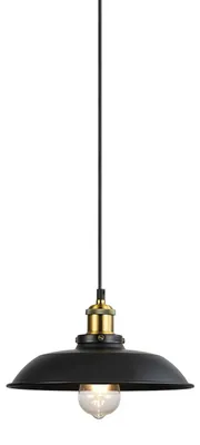 Immagine prodotto di Lampadario nero in stile rustico – Lampada a sospensione industriale per sala da pranzo e corridoio