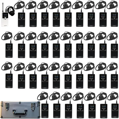Produktbild von Retekess TT116 Tour Guide System, 200 m Audio Whisper Sound Guide System, kostolný prekladový systém s 30 otvorovou schránkou, pre cestovný ruch, prehliadky tovární