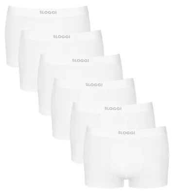 Produktbild von sloggi Herren Retro Pants 6-Pack EVER Ease Hipster - WHITE - Größe XXL