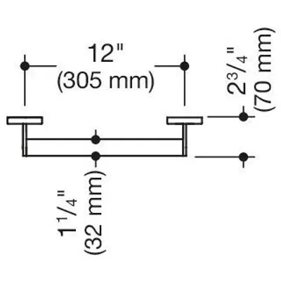 Produktbild von HEWI 900.36.06060 DX Haltegriff, d:32