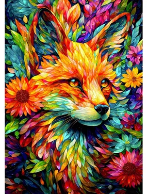 Zdjęcie produktu dla Życzymy Miłej Zabawy Z Puzzlami Flower Fox 1000 Dlks