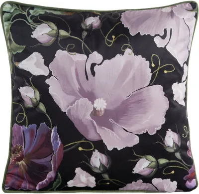 Produktbild von Dekorativer Kissenbezug Sofakissen VELVET 116 45x45 schwarz violett