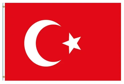 Immagine prodotto di Bandiera della Turchia, 90x150 cm, in poliestere, con occhielli in ottone