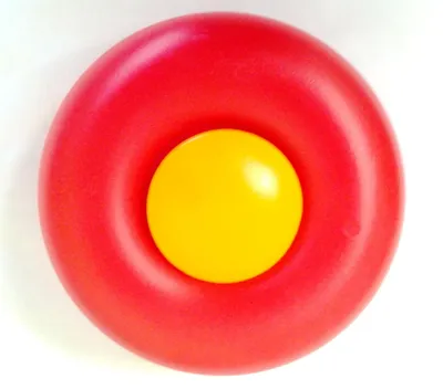 Image de Big Vorderrad rot m. Radkappe gelb z.B. für Big Harry Mouse