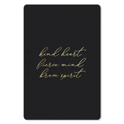 Produktbild von MuchoWow® Mauspad Mousepad Zitat - Herz - Schwarz und Gold 18x27 cm - Mousepads - Maus Mat - Pad - Mausunterlage