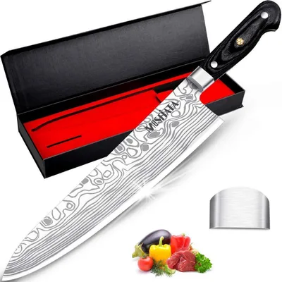 Immagine prodotto di Coltello da chef Gyutou, lama da 25 cm, acciaio tedesco 1.4116, manico in Micarta, affilato