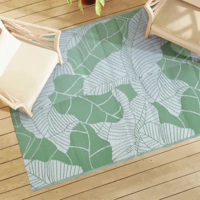 Produktbild von Möbel Outdoor-Teppich Grün 140x200 cm PP - Outdoorteppiche 368586