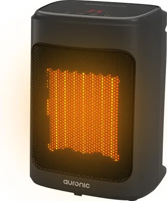 Produktbild von Auronic Heizlüfter - 2000W – Keramik-Heizlüfter mit einstellbarem Thermostat und Timer - 3 Wärmestufen - Elektroheizung - Tragbar – Schwarz