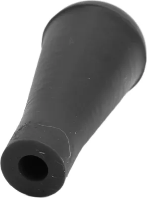 Image de 5pcs 6mm Pointes de flèches de tir à l'arc en caoutchouc souple Pointes de flèches Blunt Point Têtes larges pour les flèches de chasse Equipement d'entraînement Noir
