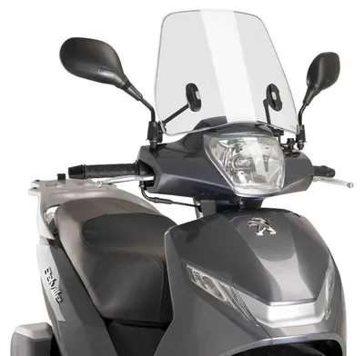 Produktbild von Windschild Puig Trafic mit ABE für Peugeot Belville 125 RS, Belville 125 Allure, Belville 125 Active Bj. 2017 - 2023