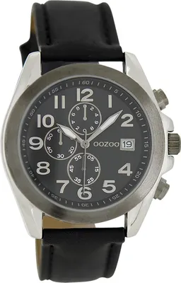 Immagine prodotto di Oozoo orologio da polso in pelle nera Orologi da donna analogici al quarzo UOC6199A