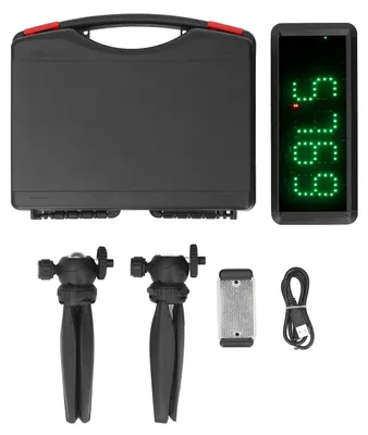 Obrázek produktu pro Bezdrátový sprintový časoměr, laserové stopky na baterie, časoměr pro motocyklisty, cyklisty, trénink rychlosti a sprinty