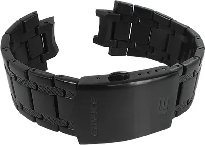 Produktbild von Casio Edifice > Uhrenarmband schwarz Edelstahl > EFR-104BK-1AV