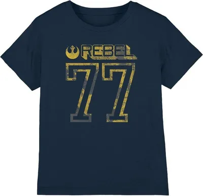 Produktbild von Star Wars - "Rebel 77" T-Shirt für Kinder TV3986 (152-158) (Marineblau)