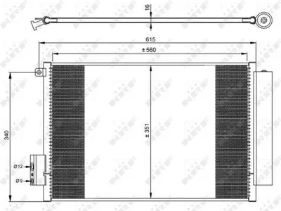 Zdjęcie produktu dla Skraplacz Klimatyzacji Fiat 500L 1.4 09/12-