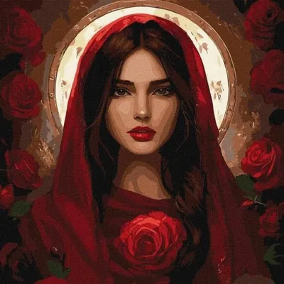 Produktbild von Malen nach Zahlen – Mairose, 40x40 cm – Ideyka