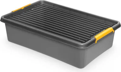 Produktbild von Aufbewahrungsbox Mit Deckel Clips Organizer Garage Schubladenbox Plastikbox 29 L