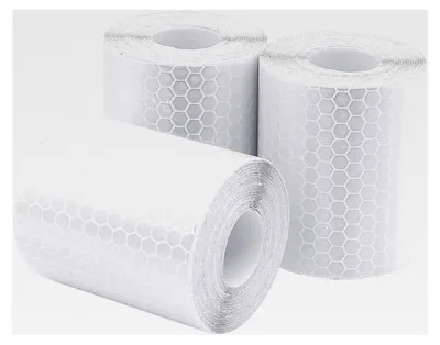 Produktbild von Reflektorband 5cm x 300cm für Sicherheit und Markierung (Weiß)