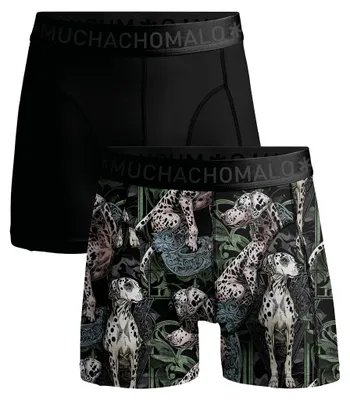 Produktbild von Muchachomalo Jungen Boxershorts – 2er Pack – Baumwolle Stretch – Bequeme Unterwäsche – Größe 146/152 - DALMATIAN1010-01J
