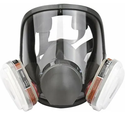 Produktbild von Wiederverwendbare 16-in-1-Vollgesichtsmaske, beschlagfreie Gasmaske, Formaldehydschutz