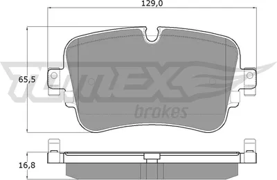 Produktbild von TOMEX brakes Bremsbeläge Satz Hinten Bremsklötze für AUDI A6 Avant (4A5, C8) TX 18-24