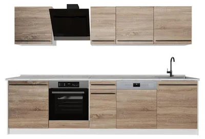 Imagen del producto de Mueble de cocina Vicco R-Line Sonoma/Blanco 280 cm encimera Mármol, Model 67191
