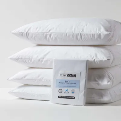 Zdjęcie produktu dla Wodoodporne ochraniacze na poduszki, 50 x 75 cm, do umieszczenia pod poszewką, zestaw 4 sztuki