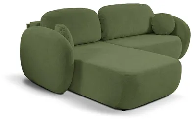 Imagen del producto de Sofá cama rinconera con arcón Olemo izquierda Verde tejo