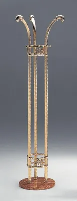 Immagine prodotto di Casa Padrino appendiabiti ottone/marrone Ø 46 x H. 163 cm - Appendiabiti in ottone con base in marmo - Mobili - Mobili per guardaroba - Mobili per hotel - Qualità lusso - Italy