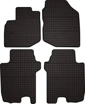 Produktbild von Gummi-Fußmatten für Honda Jazz III 2008-2011 (Schrägheck) – 4-tlg, Schwarz, passgenau – Wielganizator SolidPRO