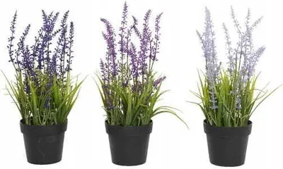 Immagine prodotto di Pianta artificiale di lavanda in vaso 1 pezzo 30 cm