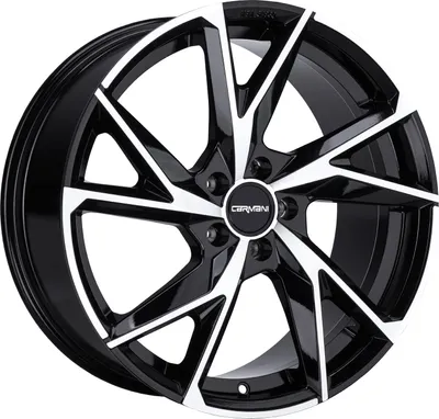 Immagine prodotto di Carmani Ruota 23 Rudi 8 pollicix18 pollici ET39 5x112 nero lucido CA230818H839BP compatibile con Audi A4 A6 A8