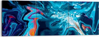 Produktbild von Bild auf Leinwand - Leinwandbild - Abstraktion modern - 150x50cm - Wand Bild - Wanddeko - Leinwanddruck - Bilder - Kunstdruck - Wanddekoration - Leinwand bilder - Wandkunst - CA150x50-4085