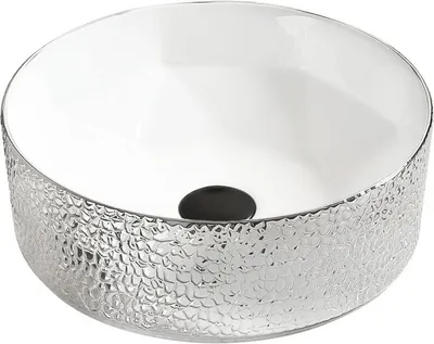Produktbild von Mexen Clarisa Aufsatzwaschbecken 41 x 41 cm, Weiß/Silber - 22074154