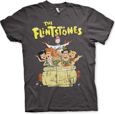 Produktbild von The Flintstones T-Shirt - Small - Dark-Grey