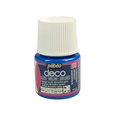 Obrázek produktu pro Akrylová barva Pebeo Deco Glossy, 45 ml, 133 Ultramarine