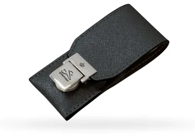 Image de Trousse de manucure PREMAX, 3 pièces – Gamme Elegance – Noir 86233 Acier inoxydable 5 x 10,5 cm