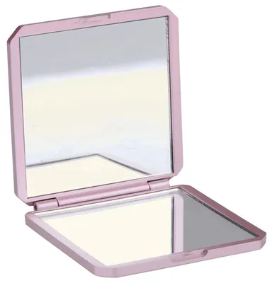 Obrázok produktu pre Vreckové zrkadlo, obojstranné, skladacie, kozmetické zrkadlo, ručné zrkadlo, zrkadlo na líčenie, zrkadlo na make-up 51 (fialové)