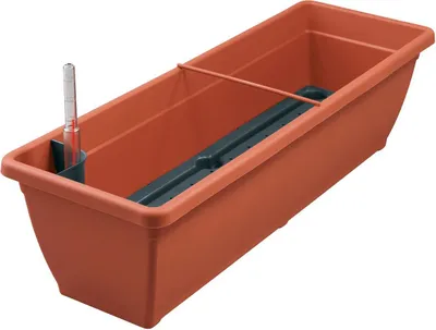 Produktbild von Geli Balkonkasten AQUA TOSCANA Terracotta  60 cm mit Bewässerungssystem - Kunststoff