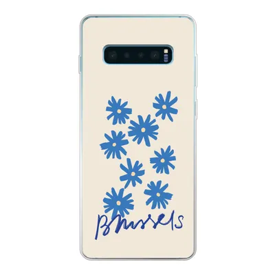 Produktbild von MuchoWow® Handyhülle Schutzhülle Hülle für Samsung Galaxy S10 Lite Blume - Design - Brüssel - Minimalismus Silikon Softcase Handy Hülle - Schutz
