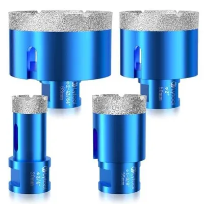 Zdjęcie produktu dla Wiertła diamentowe do płytek zestaw 20 35 50 68 mm narzędzia