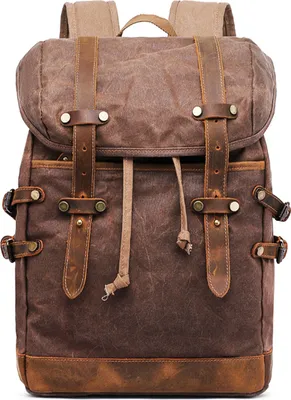 Produktbild von MODFU Rucksack Schule Arbeit & Freizeit Outdoor Sport Wandertasche Fahrradrucksack Laptoprucksack Daypack Kaffeefarbe