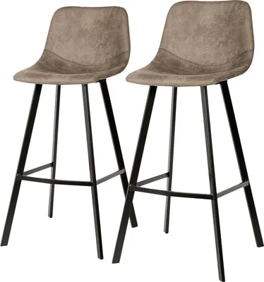 Produktbild von home24 Barstuhl - 2er-Set - Stahl